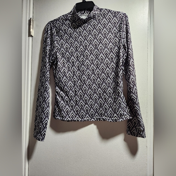 SHEIN Mock Neck Tee Size Large in - Picture 1 of 4